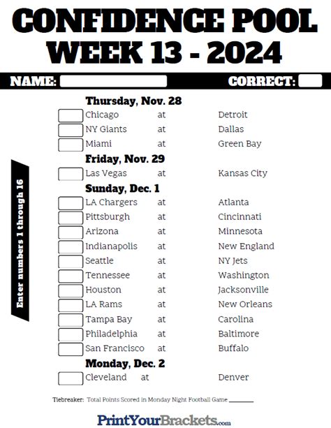 nfl odds week 13